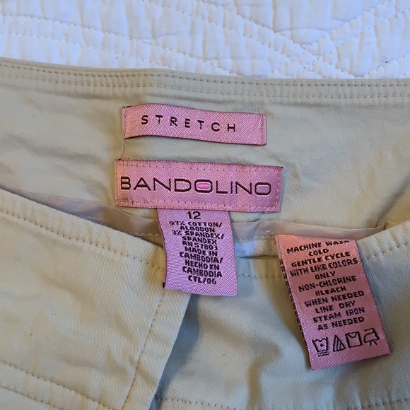 Bandolino Khaki Stretch Capris Pants - Picture 3 of 4